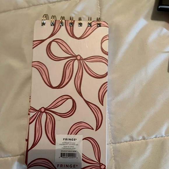 Fringe Studio Red and Gold Notebook with Pen - Picture 2 of 3